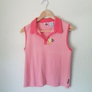 Vintage 90's Tweety Bird Collared Tank Top Size L